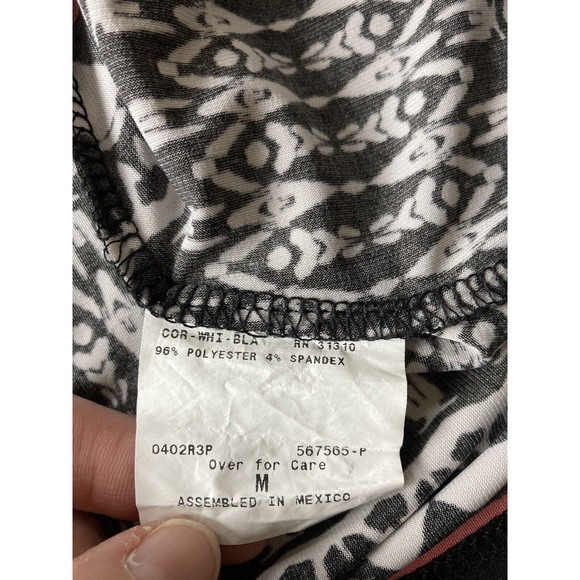 AB Studio Black and White Sleeveless Tank Top - Picture 7 of 8